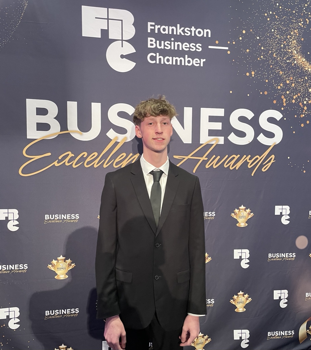 Toby McCann at the Frankston Business Chamber Business Excellence Awards 2025